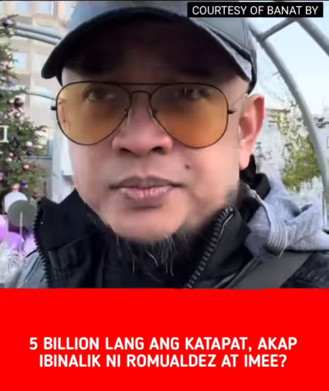 5 billion lang ang katapat, akap ibnalik ni romualdez at imee!